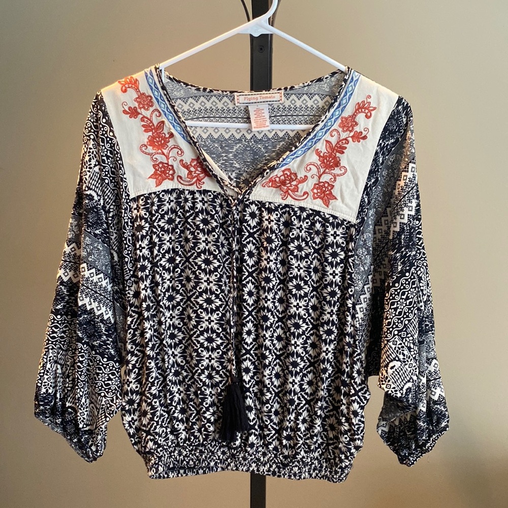 Flying Tomato Printed Long Sleeve